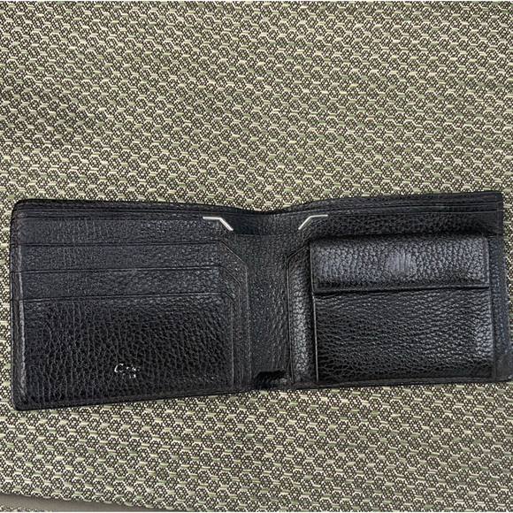 Cartier Mens pre-loved bifold wallet black pebble leather - Picture 2 of 9